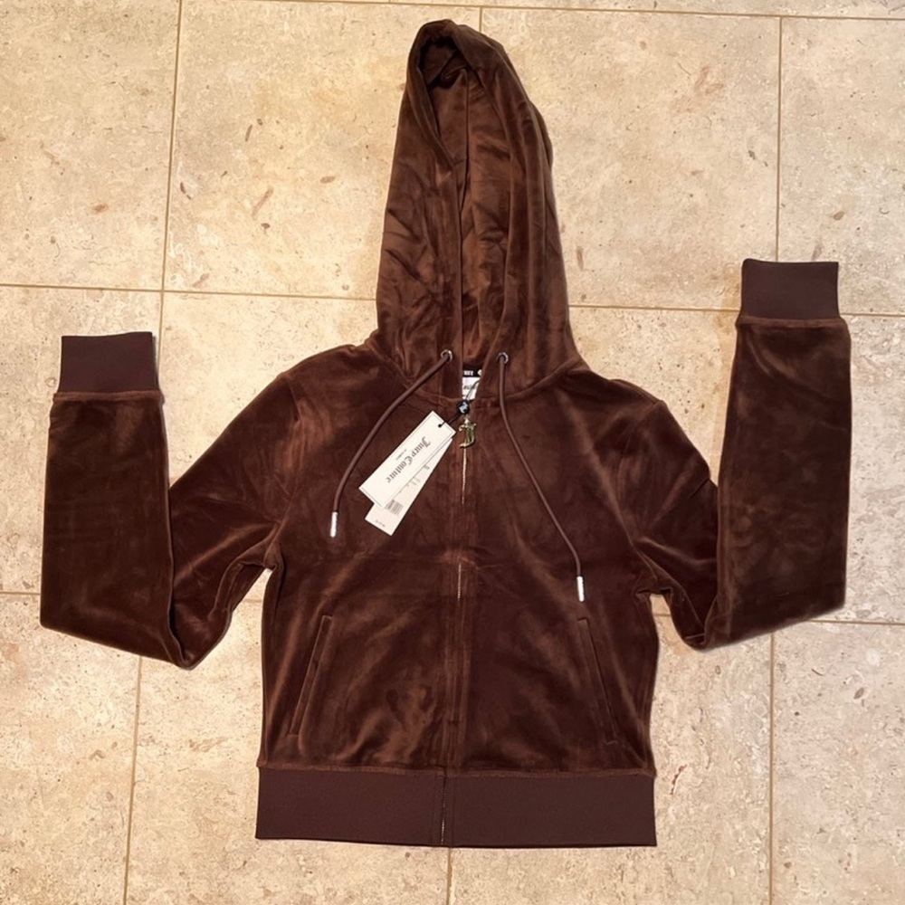 Juicy Couture Brown Sugar Hoodie Small New with Tags